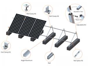 SolFirsTech Betondachhalterung – verstellbares Dreieck