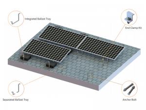 SolFirsTech Betondachhalterung – Universelle Ballastdachhalterung