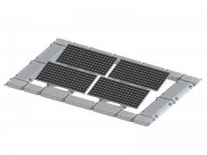 Schwimmende Solarhalterung