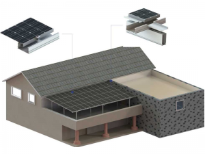 BIPV-wasserdichter Schuppen (Aluminium)