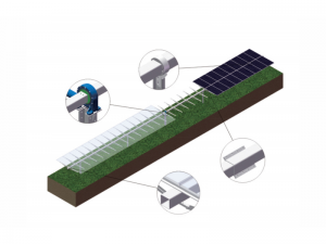 Solar-Nachführsysteme der Horizon D-Serie mit Einzelpunktantrieb