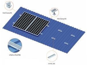 SolFirsTech Metalldachhalterung – U-Schiene