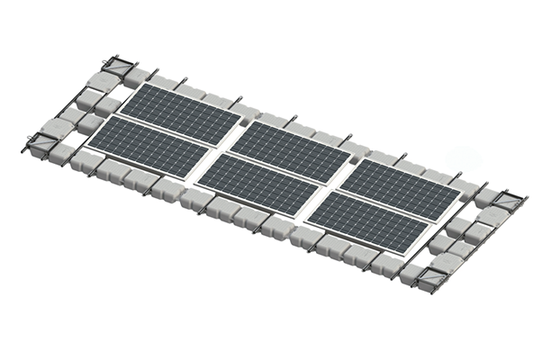 Schwimmende Solarhalterung