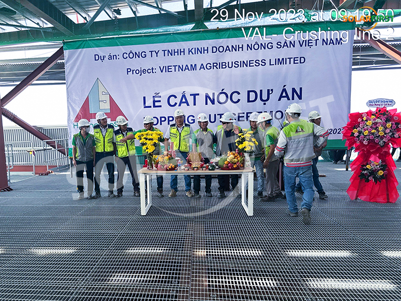 15.000 Quadratmeter Stahlgitterprojekt in Vietnam