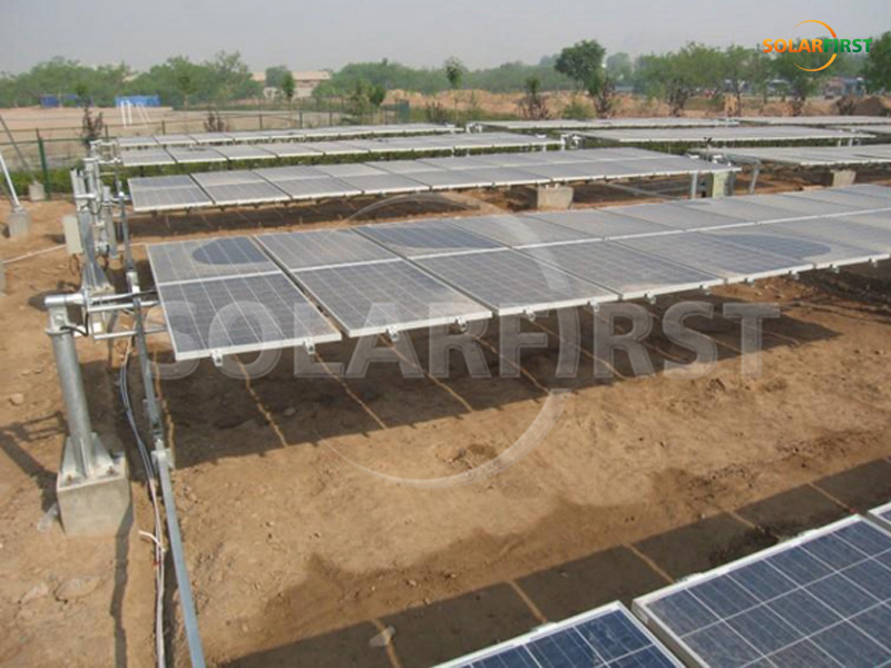 Qinghai 600KW flaches einachsiges Nachführprojekt