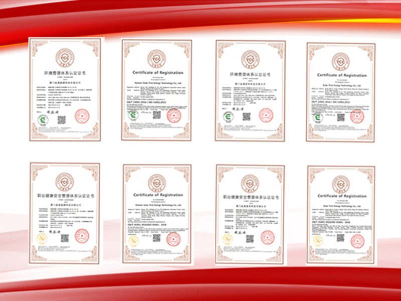 Herzlichen Glückwunsch an zwei Tochterunternehmen der SolFirsTech-Gruppe zur Erlangung der ISO 14001- und ISO 45001-Zertifizierung Mitte Mai!