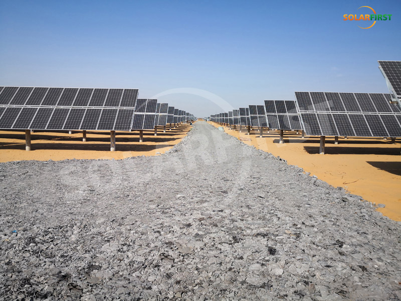Yulin 55 MW flaches einachsiges Nachführprojekt